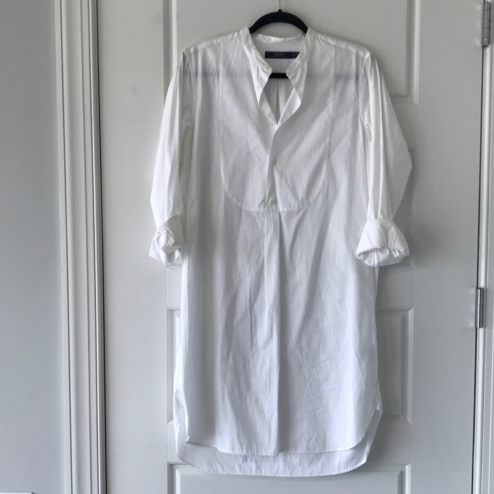 Polo Ralph Lauren White Shirtdress (Size 12)